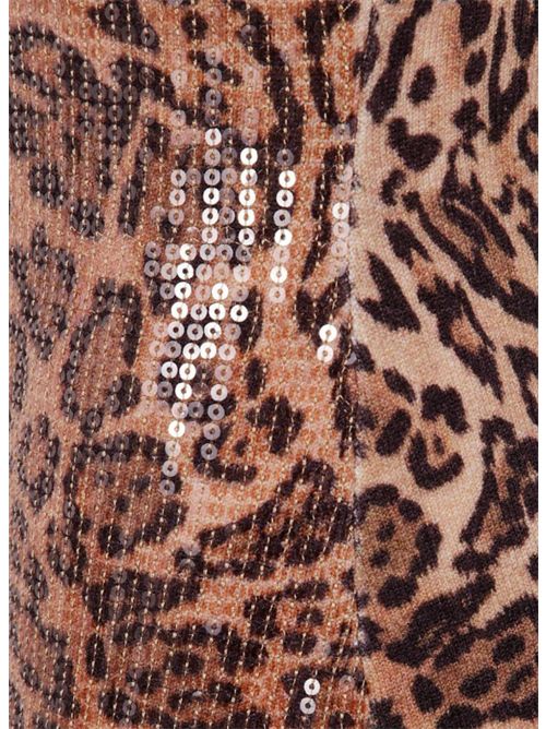 LONGUETTE DRESS ANIMALIER TWIN SET | 252TP361012737 ST.ANIM.COFFEE